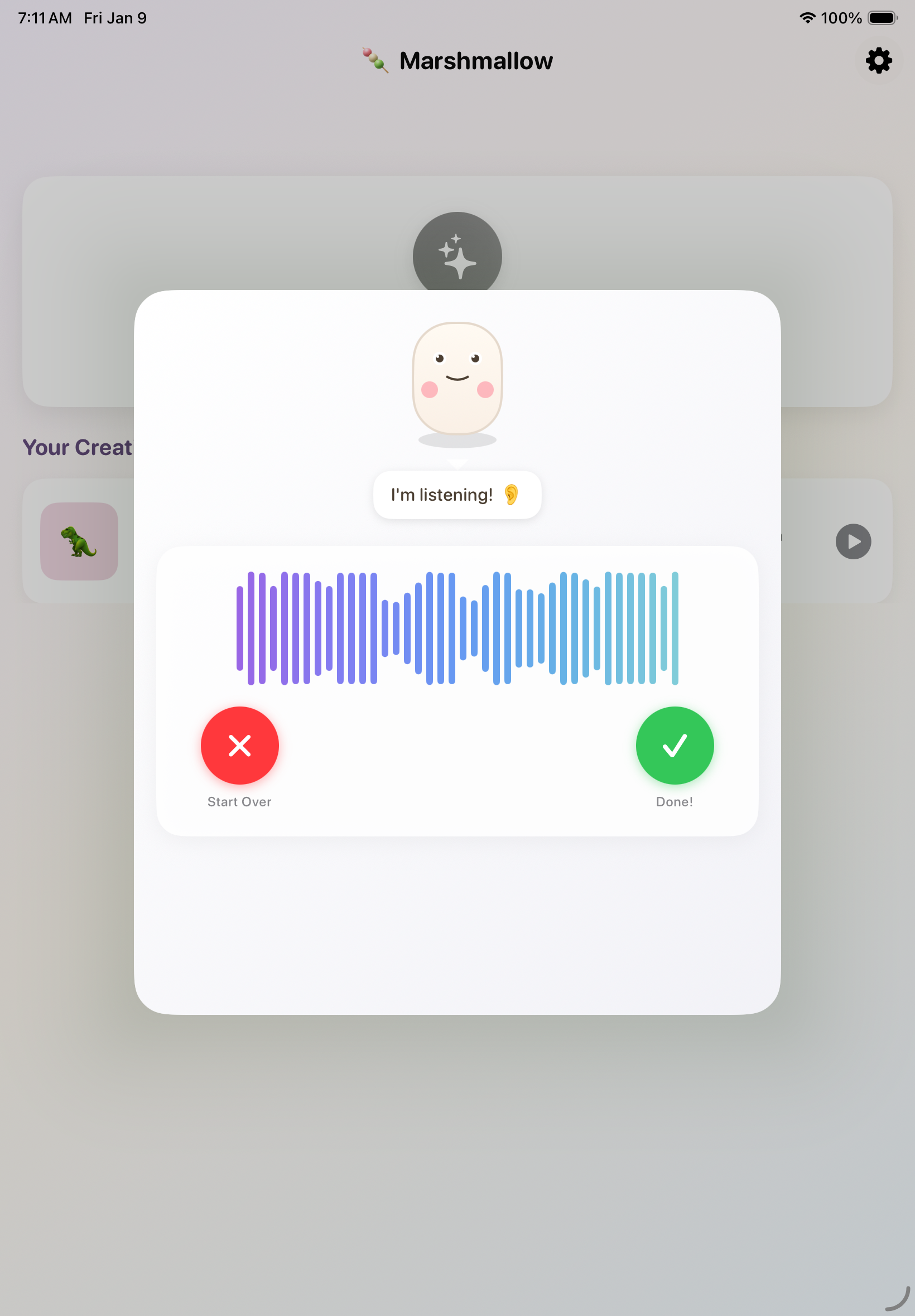 Voice input